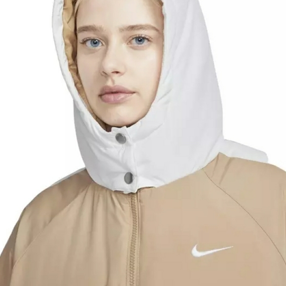 Nike Women's Sportswear Essential Trench Jacket. Tan Color. Size 1X. - Picture 2 of 15